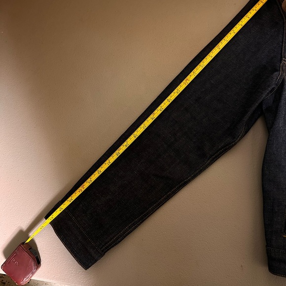 ⭐️ BRAVE STAR ⭐️ Ironside Selvedge DENIM Jacket Work Trucker Biker MADE IN USA - Picture 14 of 14